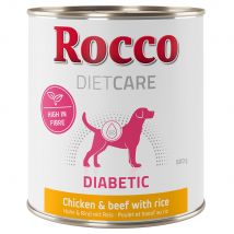 Rocco Diet Care Diabetic Kip & Rund met Rijst 800g 6 x 800 g