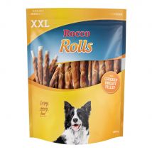 Rocco Rolls XXL Rotolini da masticare Snack per cani - Set %: 2 x 1 kg con Petto di Pollo
