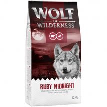 12kg 'Ruby Midnight' Rund & Konijn Wolf of Wilderness Hondenvoer