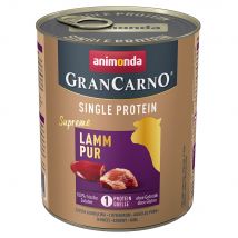 Animonda GranCarno Adult Single Protein Supreme 6 x 800 g - Cordero puro