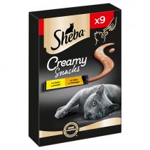 Sheba Creamy Snacks  - 9 x 12 g Pollo & Formaggio