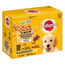 Multipack Pedigree Junior bolsitas - Mix 4 variedades  48 x 100 g