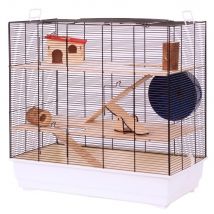 Cage Skyline Fun Area Leon, blanche pour hamster, gerbille et souris - L67xl36,5xH65cm