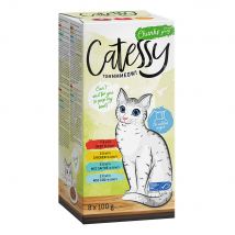Mixpakket Catessy Kuipjes 32 x 100 g Kattenvoer - Hapjes in Saus Mix