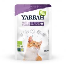 Voordeelpakket Yarrah Bio Filets in Saus 28 x 85 g Kattenvoer - met Kalkoen