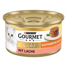 12 x 85 g Gourmet Zalm  Gold geraffineerde ragout  kattenvoer