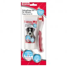 beaphar tandverzorgingsset voor puppy's Dubbelpak - 2 delige set (tandenborstel & tandpasta)
