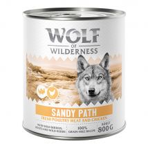 Wolf of Wilderness Adult "Expedition", 6 x 800 g - Sandy Path - Pollame con pollo