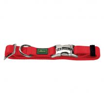 Collar HUNTER Vario Basic Alu-Strong rojo para perros - XL: 45 - 65 perímetro del cuello