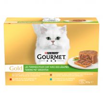 12 x 85 g Terrine met Groente Gourmet Gold Kattenvoer
