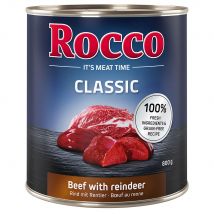 Lot Rocco Classic 12 x 800 g  - bœuf, renne