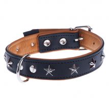 Collar de cuero Heim Stars para perros - Talla 50: 38-46cm perím. de cuello