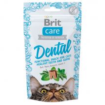 Brit Care Dental Cat Snack para gatos  - 3 x 50 g - Pack Ahorro