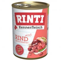 RINTI Kennerfleisch 6 x 400 g Alimento umido per cani - Manzo
