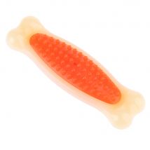Jouet Os à mâcher TIAKI goût bacon pour chien - taille M : L 14 x l 4 x H 3 cm