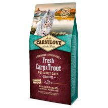 Carnilove Fresh Adult Sterilised carpe, truite pour chat - 6 kg
