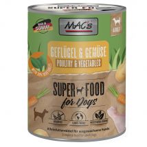 MAC's Dog 24 x 800 g Alimento umido per cane - Pollame e Verdure