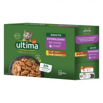 Ultima Cat Fit & Delicious 12 x 85 g Umido per gatto - Pollo e Manzo