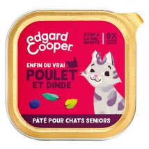 6x 85g Edgard & Cooper Senior Kattenpaté graanvrij kip & kalkoen natvoer voor katten