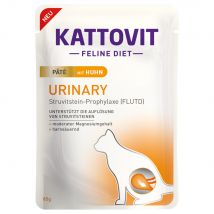 30 x 85g pâtée Kattovit Urinary au poulet, nourriture humide pour chat