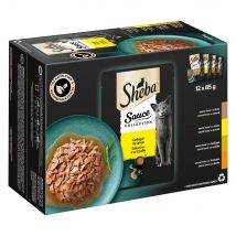 144x85g Saus Collection (Eend, Kip, Gevogelte, Kalkoen) Sheba Variaties Maaltijdzakjes