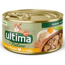 18x85g Nature Terrine : poulet Ultima nourriture humide pour chat