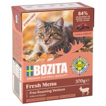 34x370g Bozita Tetra Hapjes in Gelei Sterilised met Hert Kattenvoer