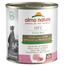 Almo Nature 24 x 280 / 290 g Alimento umido per cane - Vitello e Prosciutto (290 g)