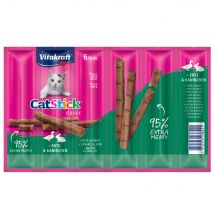 Vitakraft Cat Stick para gatos - Classic: pato y conejo (12 x 6 g)