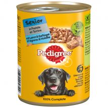 Pedigree Classic 12 x 400 g comida húmeda para perros - Senior: cordero y ave