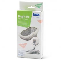Cassetta igienica triangolare Savic Rincon con bordo - 12 pz Sacchetti igienici Savic Bag it Up Litter, Maxi,