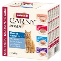 12x80g Ocean lot mixte I 3 x 4 saveurs Animonda Carny - Pâtée pour chat
