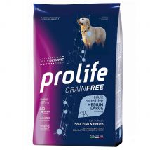 Prolife Grain Free Adult Sensitive Medium/Large Sogliola & Patate - 10 kg