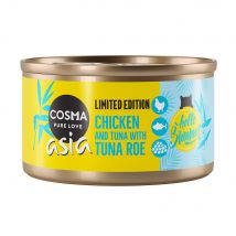 24x85g Cosma Asia Summer Edition: Kip met Tonijn en Tonijnkuit Natvoer Katten