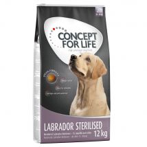 Prezzo speciale! 2 x 4 kg / 12 kg Concept for Life Crocchette per cane - (2 x 12 kg) Labrador Sterilised