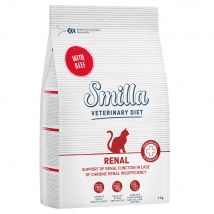 Offre d'essai : Croquettes Smilla Veterinary Diet 1 kg pour chat - Renal bœuf