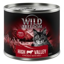 Wild Freedom Adult 12 x 200 g - senza cereali Alimento umido per gatto - High Valley (ex Farmlands) - Manzo & Pollo