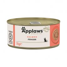 6x70g Mousse Zalm Applaws Kattenvoer
