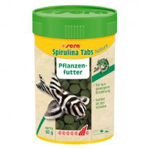 sera Spirulina Tabs Nature Mangime per pesci - 100 pastiglie