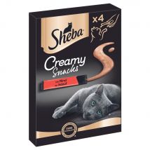 Sheba Creamy Snacks  - 4 x 12 g Manzo