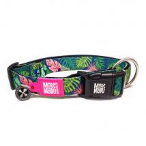 Collar Max & Molly Tropical con Smart ID para perros - Talla M: 34-55 cm de cuello, 20 mm de ancho