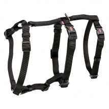 Harnais Trixie Panic Stay noir pour chien - taille M-L : tour de poitrail 50-75 cm, l 2 cm