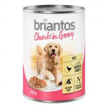 Briantos Bouchées en sauce 6 x 415 g pour chien - poulet, carottes