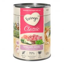 6x400g Zalm/Kalkoen Classic Meat Menu Feringa Kattenvoer