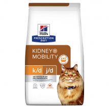 1,5kg Feline K/D +Mobility met Kip Hill's Prescription Diet Kattenvoer