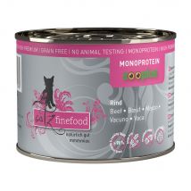 catz finefood Monoproteico zooplus 6 x 200 g Alimento umido per gatti - Manzo