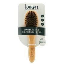 Brosse en bambou kooa pour chien - L 22 x l 6 cm