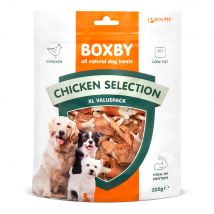 Boxby snacks con selección de aves para perros - 2 x 325 g - Pack Ahorro