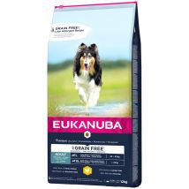 Eukanuba Grain Free Adult Large Breed Pollo Crocchette per cani - 12 kg