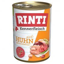RINTI Kennerfleisch 6 x 400 g Alimento umido per cani - Pollo
